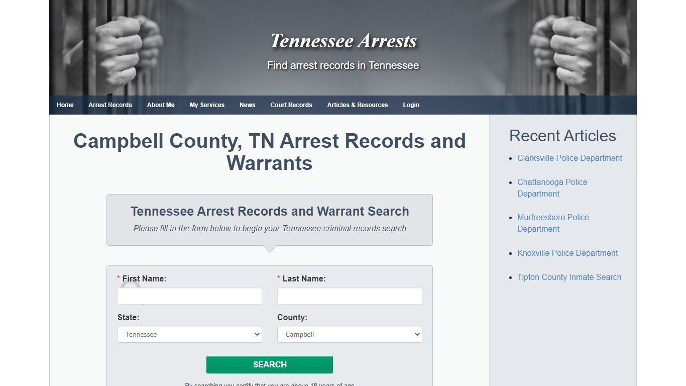 Campbell County, TN Arrest Records and Warrants ...