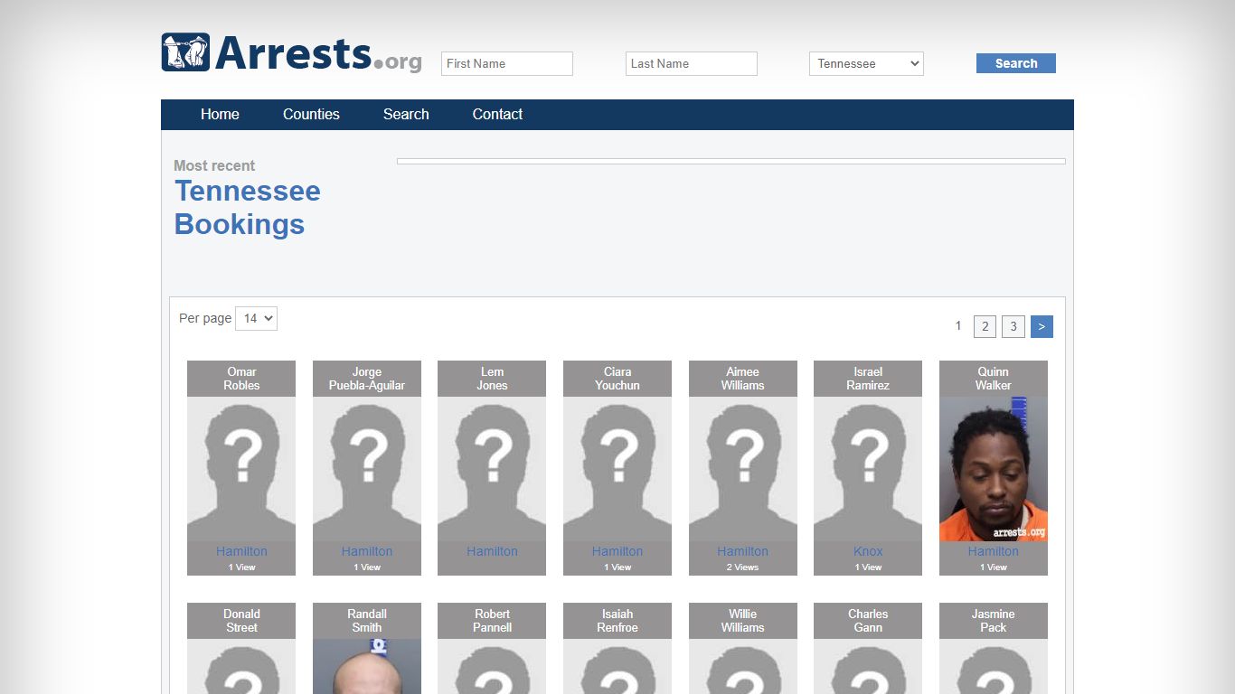 Tennessee Arrests and Inmate Search